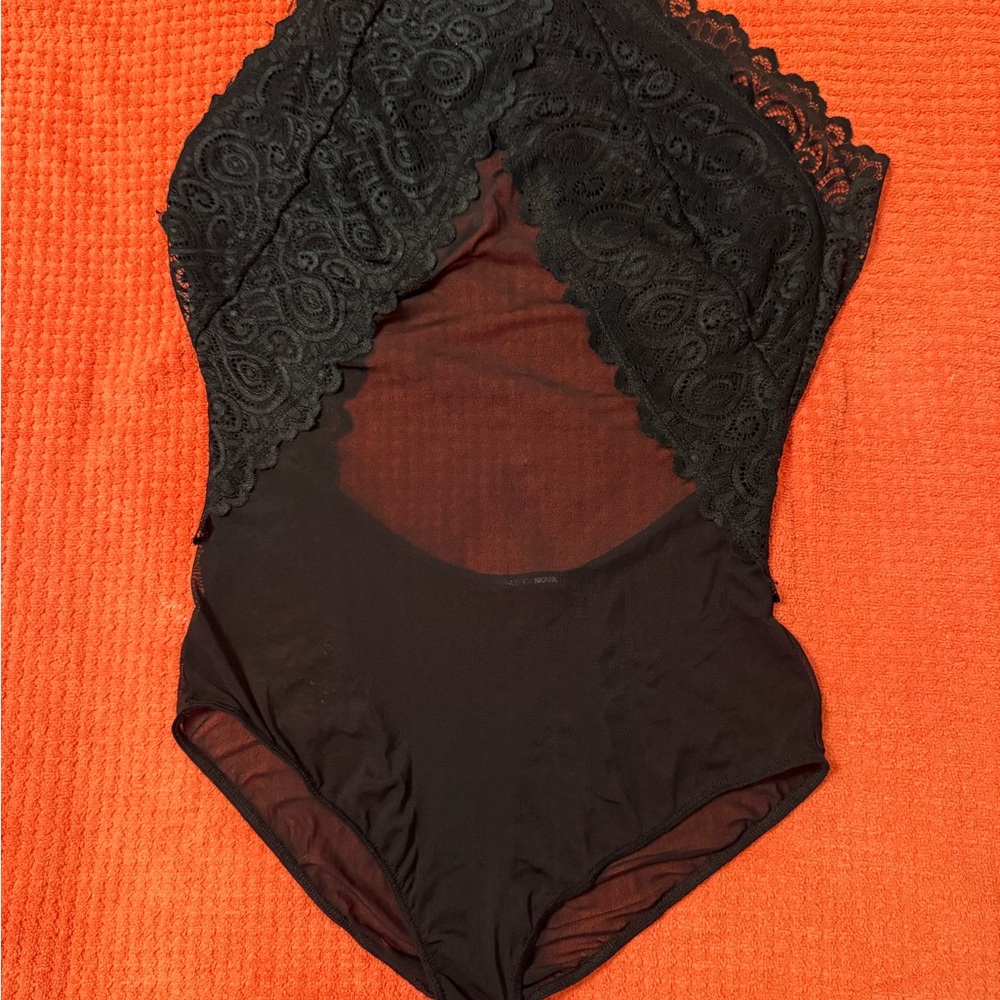 Fashion nova Black Lace Bodysuit